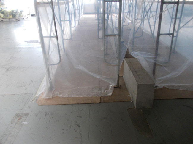 骨架、巖棉、火克板施工